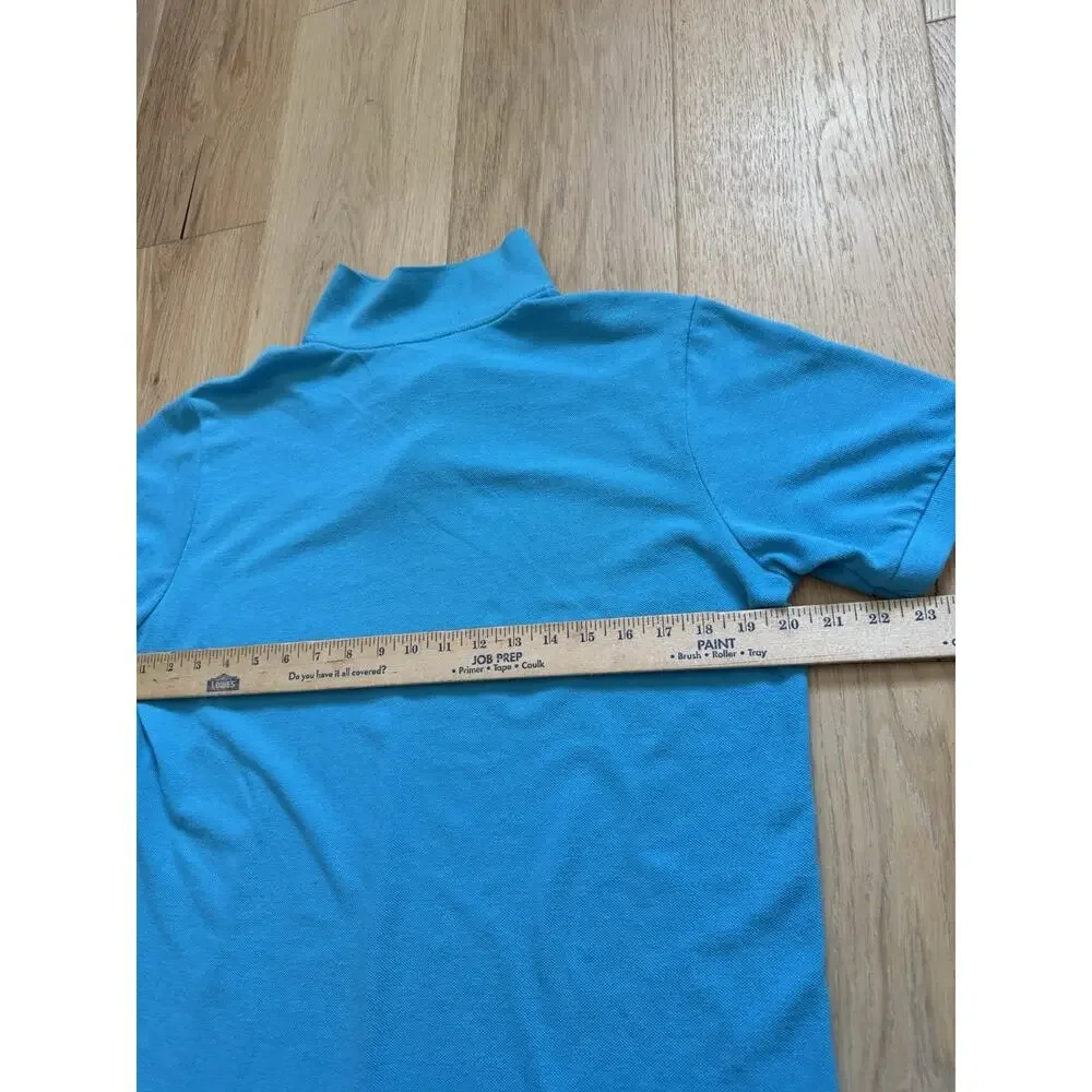 Polo Ralph Lauren Men's S Cotton Polo Shirt Turquoise Solid Pink Pony Logo Golf